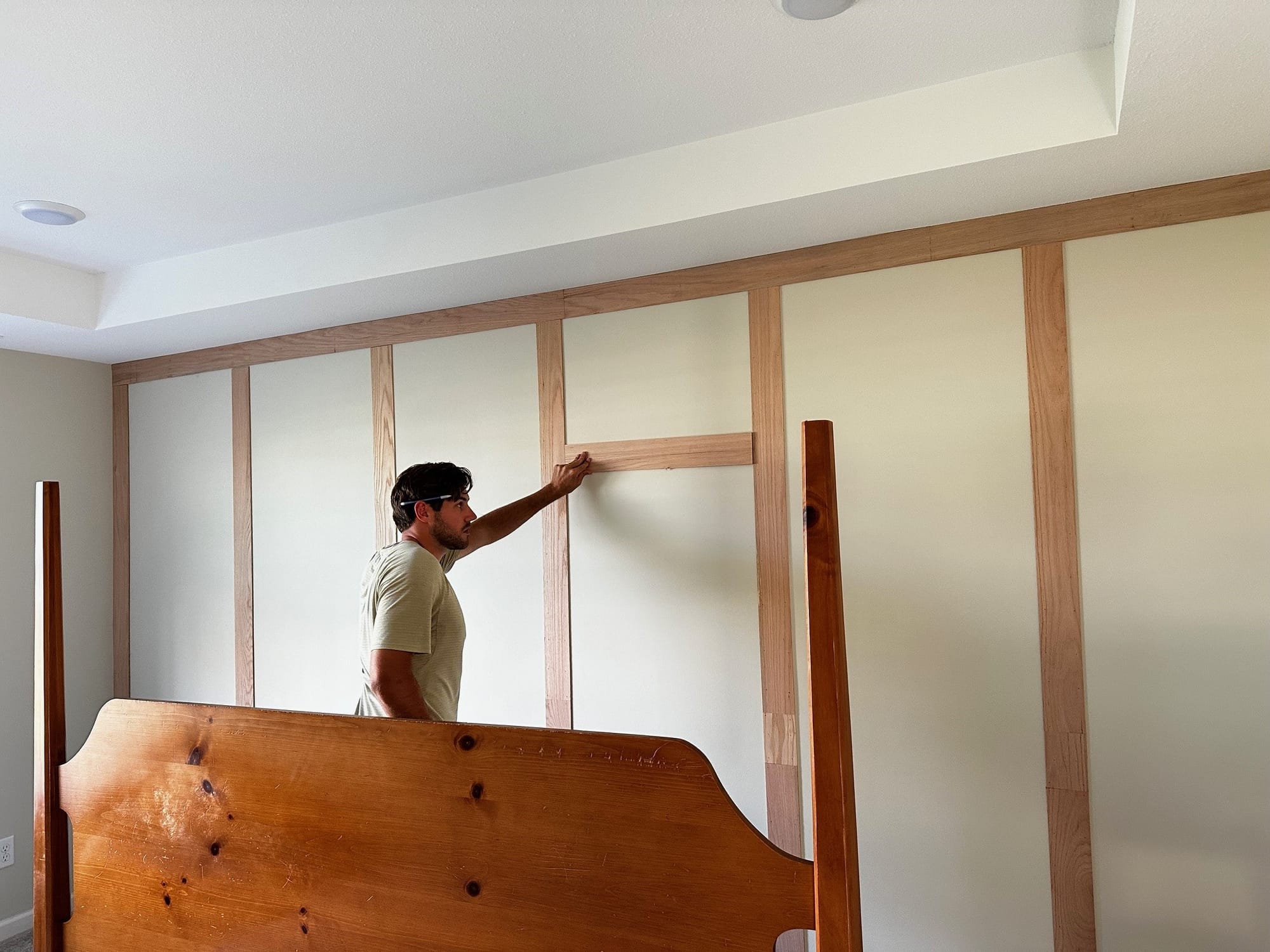 DIY Wainscoting Accent Wall