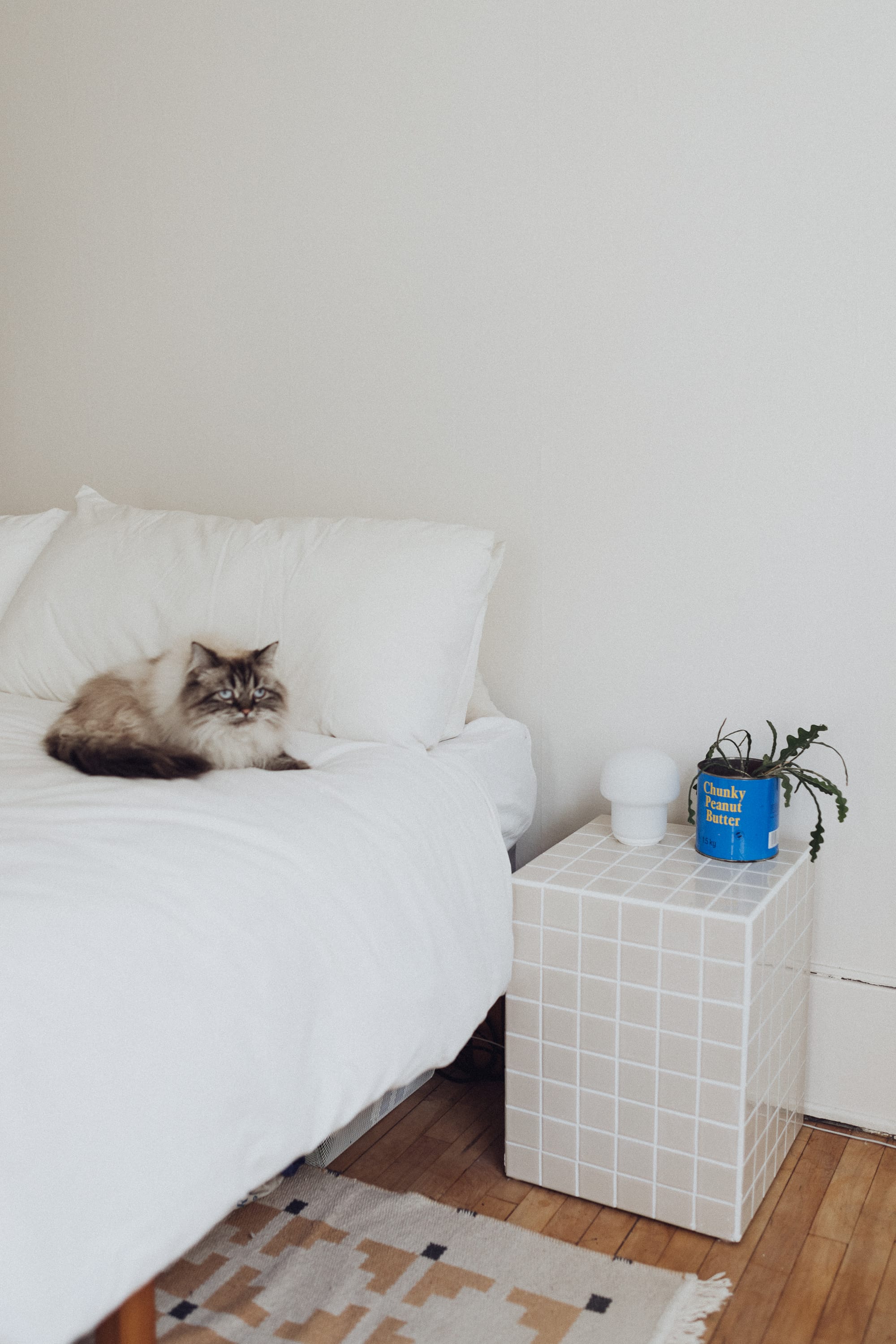 How to DIY your first tiling project: a bedside table