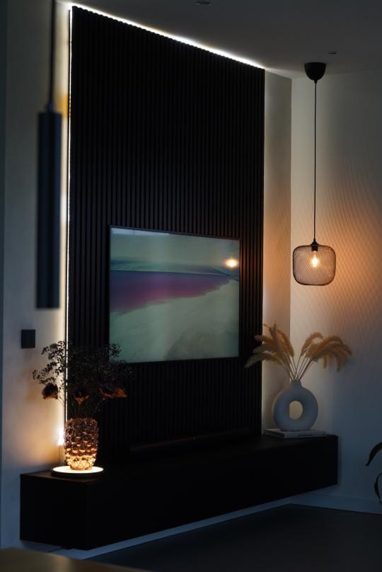 How to DIY a TV Wall With Acoustic Panels and Ambilight