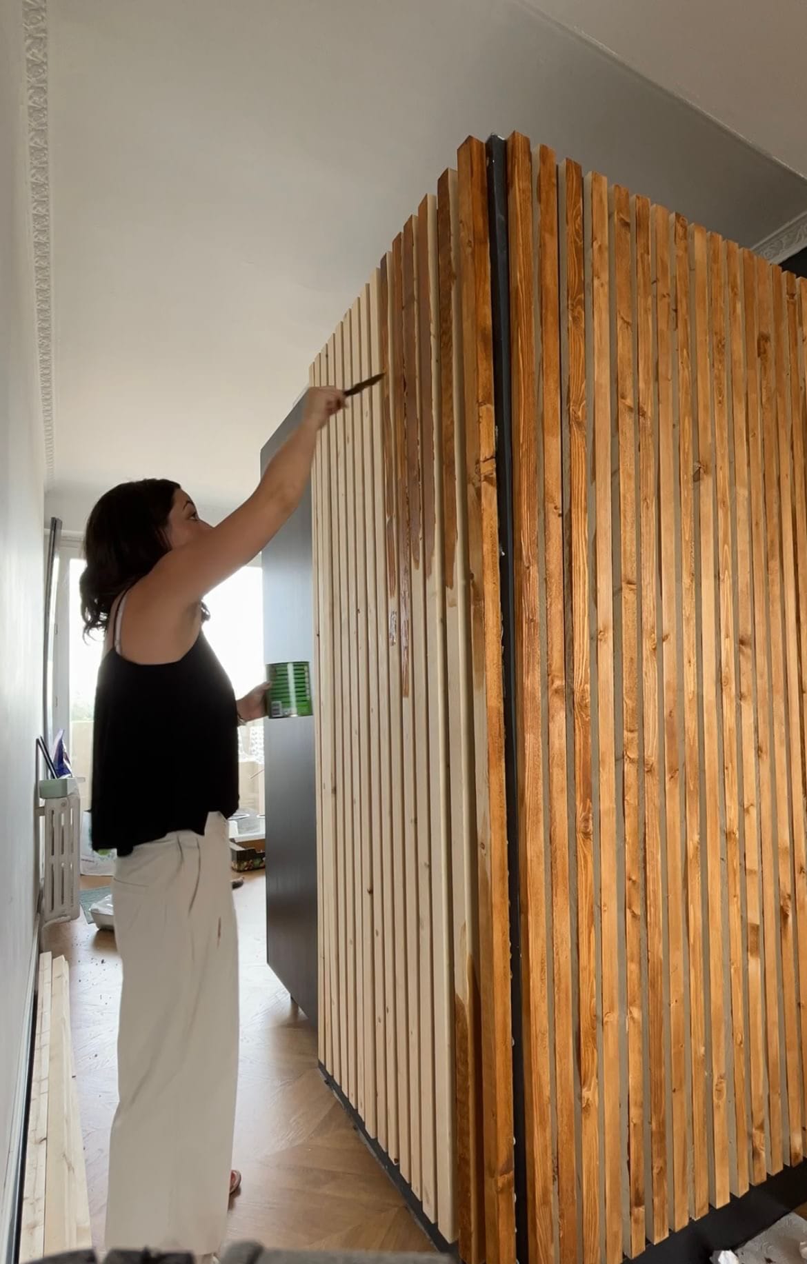 How to DIY a Hidden Slat Door