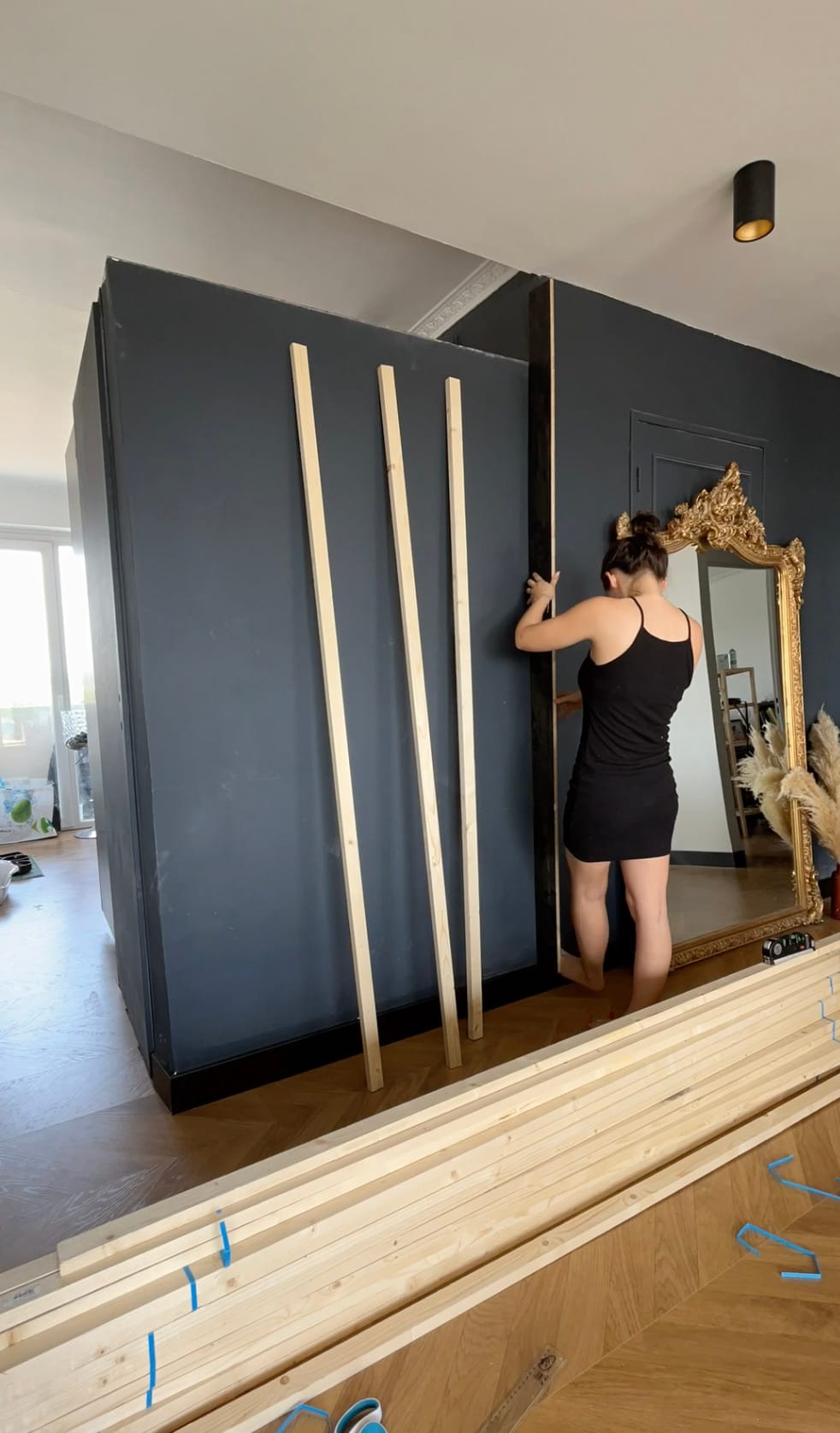 How to DIY a Hidden Slat Door