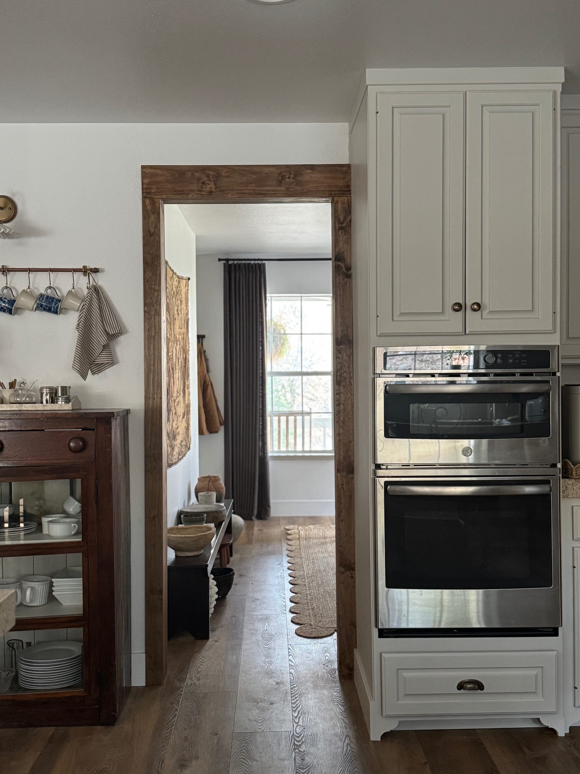 How to DIY a Faux Beam Doorway