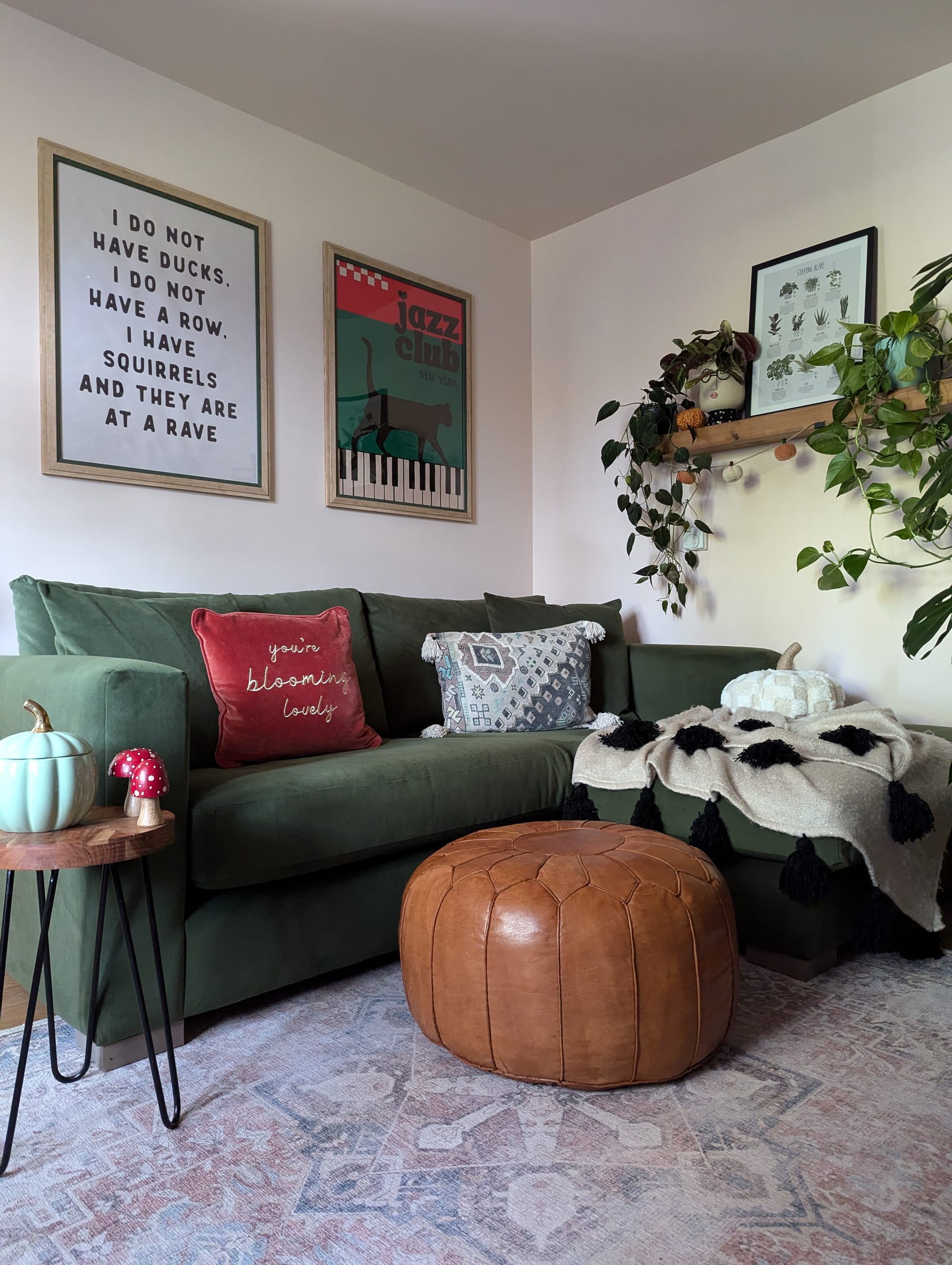 DIY Green Living Room Transformation