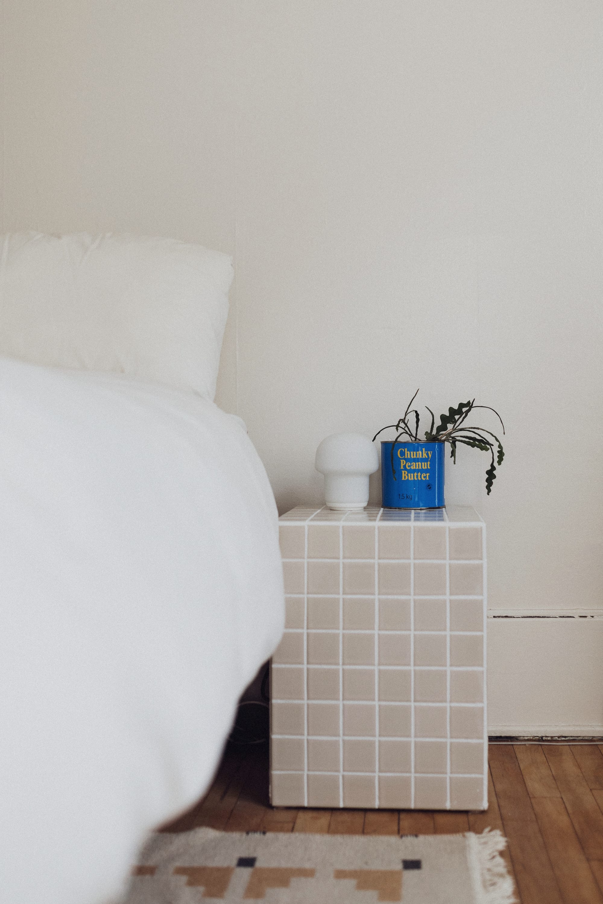 How to DIY your first tiling project: a bedside table